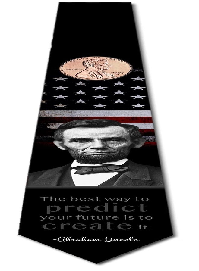 Three Rooker History Ties Mens Presidential Necktie Abraham Lincoln Tie - Image 4